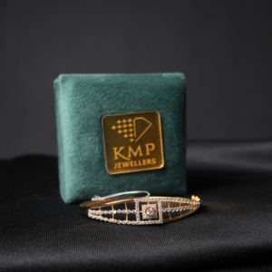 Stunning Accent Bangle with Twisted Diamonds