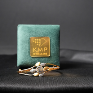 Petal-Centric Diamond Bangle