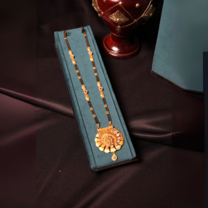 Traditional Gold and Bead Pendant Mangalsutra
